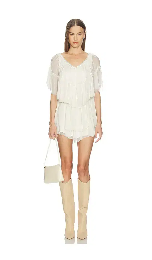 LOBA Ziva Tiered Mini Dress