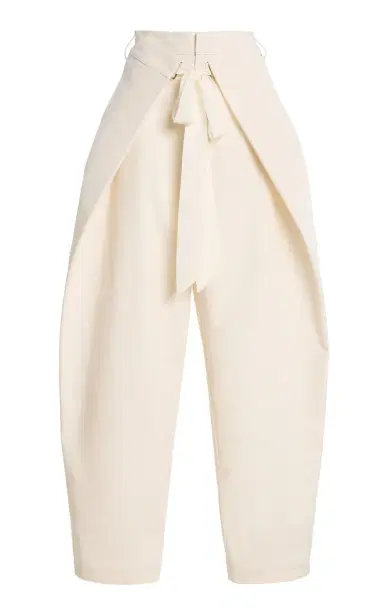 DARKPARK Stella Tie-Front Cotton-Blend Pants | Thumbnail 1