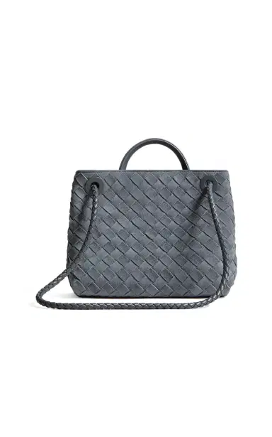 Bottega Veneta Small Andiamo Intrecciato Suede Bag | Thumbnail 4