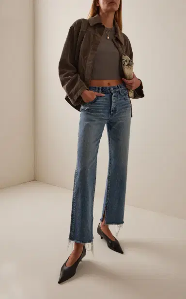 Moussy Vintage Foster Rigid Straight-Leg Jeans | Thumbnail 2
