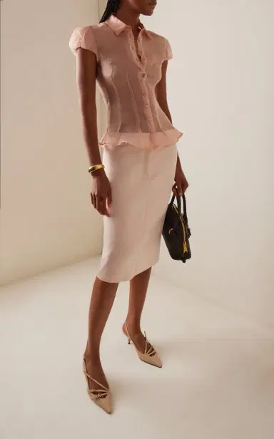 ALFIE Abby Sheer Silk-Organza Shirt | Thumbnail 3 ALFIE Abby Sheer Silk-Organza Shirt | Thumbnail 3