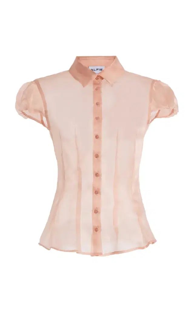 Alfie Abby Sheer Silk-Organza Shirt