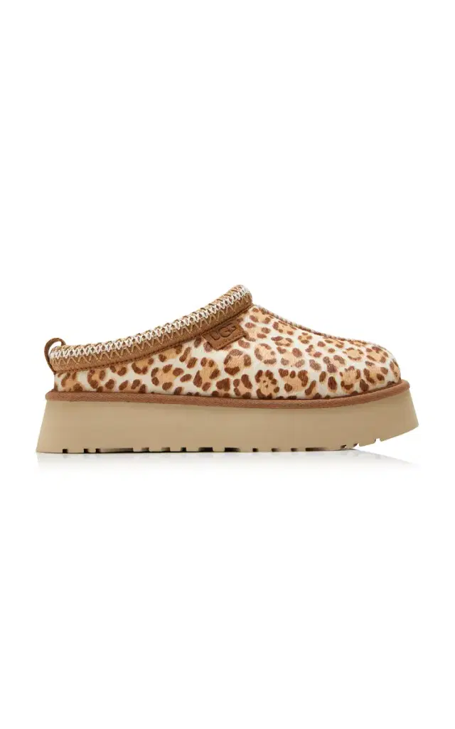 UGG Tazz Cow Hair Platform Slippers