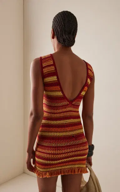 ESCVDO Nevado Crocheted Cotton Mini Dress | Thumbnail 4 ESCVDO Nevado Crocheted Cotton Mini Dress | Thumbnail 4
