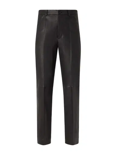 Auralee Straight-Leg Full-Grain Leather Trousers - Men | Thumbnail 1