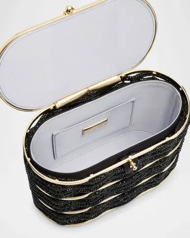 Judith Leiber Couture Willow Woven Crystal Basket Top-Handle Bag | Thumbnail 3 Judith Leiber Couture Willow Woven Crystal Basket Top-Handle Bag | Thumbnail 3