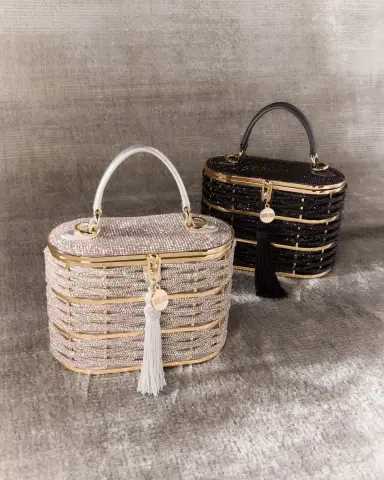 Judith Leiber Couture Willow Woven Crystal Basket Top-Handle Bag | Thumbnail 4 Judith Leiber Couture Willow Woven Crystal Basket Top-Handle Bag | Thumbnail 4