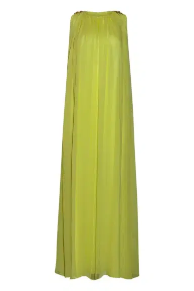 Oscar de la Renta Floral Shoulder Sleeveless Caftan | Thumbnail 1