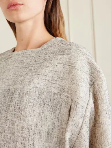 The Row Hamza Oversized Linen And Silk-blend Top | Thumbnail 4 The Row Hamza Oversized Linen And Silk-blend Top | Thumbnail 4