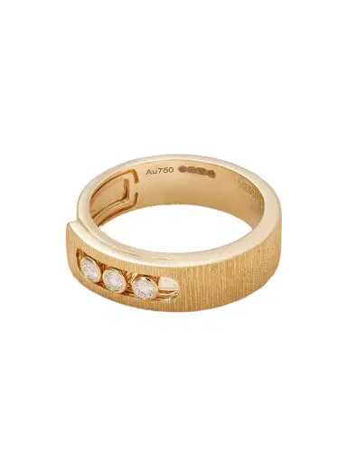 Messika Move Noa Ciselé 18-karat Gold Diamond Ring | Thumbnail 1 Messika Move Noa Ciselé 18-karat Gold Diamond Ring | Thumbnail 1