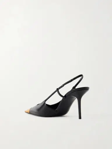 Saint Laurent Jeanne Embellished Leather Slingback Pumps | Thumbnail 3 Saint Laurent Jeanne Embellished Leather Slingback Pumps | Thumbnail 3
