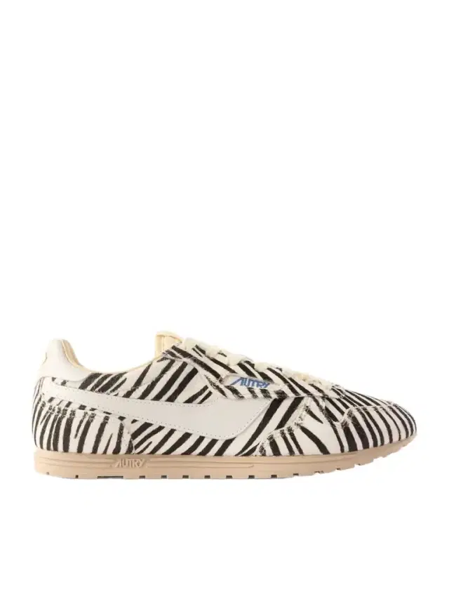 Windspin Zebra-print Calf Hair Sneakers