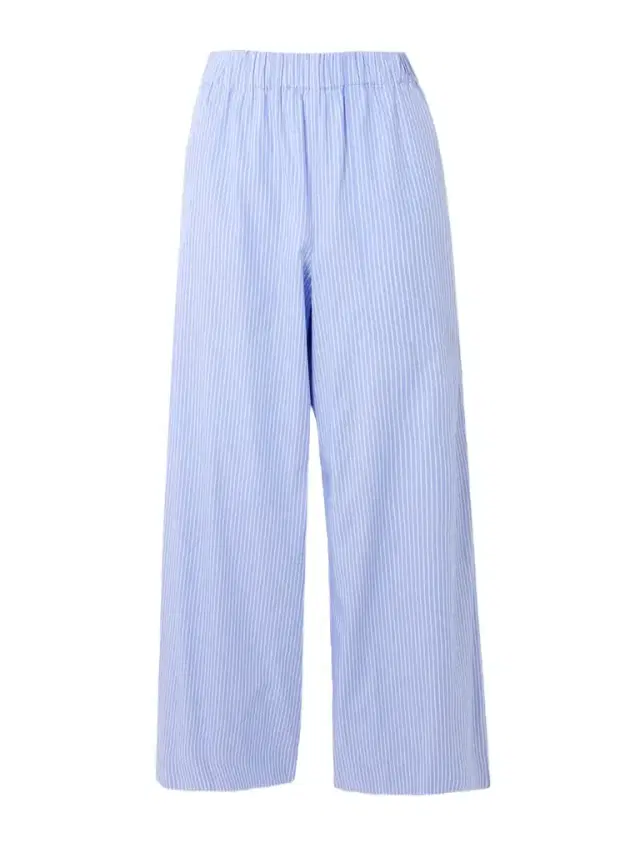 Arden Pinstriped Cotton-poplin Wide-leg Pants