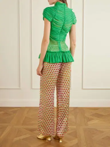 Dries Van Noten Ruffled Silk-chiffon Blouse | Thumbnail 3