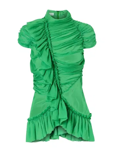 Dries Van Noten Ruffled Silk-chiffon Blouse | Thumbnail 1