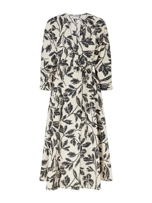 Floral-print Cotton-poplin Wrap Dress