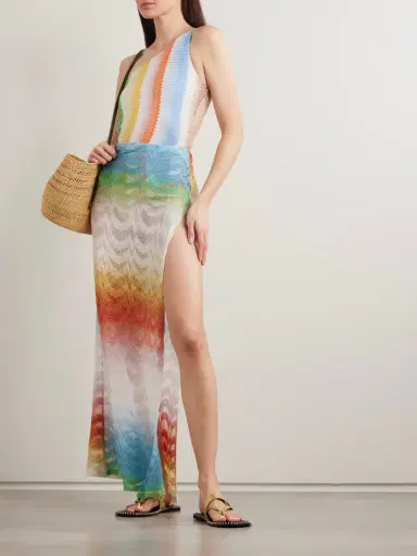 Missoni Mare Striped Metallic Crochet-knit Maxi Skirt | Thumbnail 2 Missoni Mare Striped Metallic Crochet-knit Maxi Skirt | Thumbnail 2