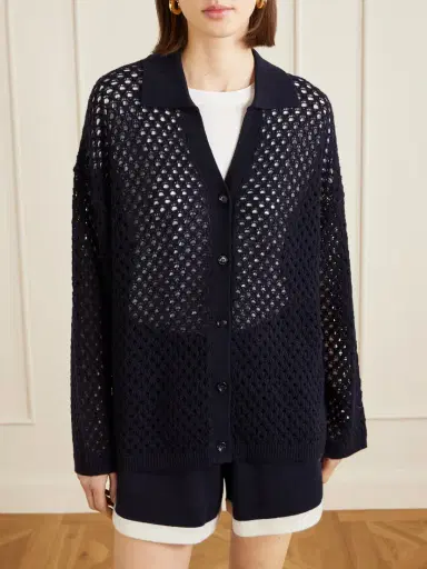 Allude Open-knit Wool And Cashmere-blend Overshirt | Thumbnail 3