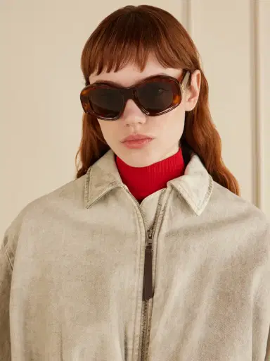 Loewe Anagram Round-frame Tortoiseshell Acetate Sunglasses | Thumbnail 2 Loewe Anagram Round-frame Tortoiseshell Acetate Sunglasses | Thumbnail 2