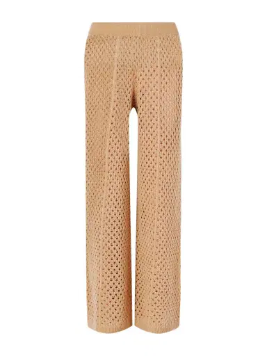 Allude Crochet-knit Wool And Cashmere-blend Wide-leg Pants | Thumbnail 1