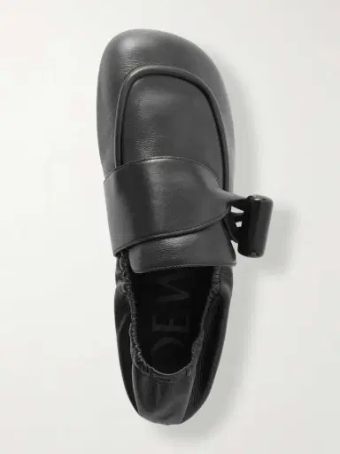 Loewe Toggle Embellished Leather Loafers | Thumbnail 6