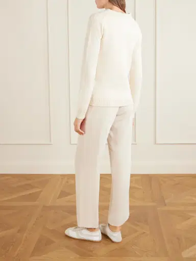 The Elder Statesman Nora Lite Ruth Cotton Cardigan | Thumbnail 4