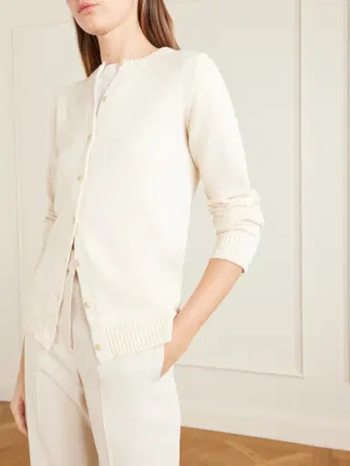 The Elder Statesman Nora Lite Ruth Cotton Cardigan | Thumbnail 5