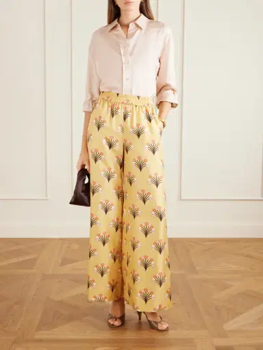 La DoubleJ Palazzo Printed Silk-twill Wide-leg Pants | Thumbnail 2