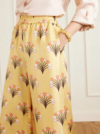 La DoubleJ Palazzo Printed Silk-twill Wide-leg Pants | Thumbnail 4