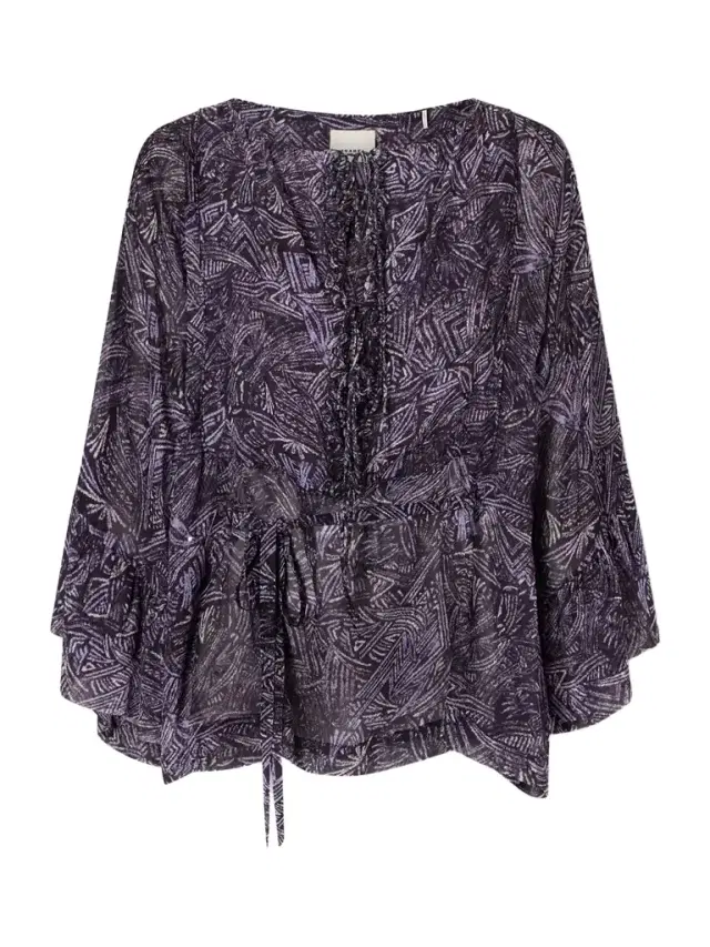 Tekia Belted Silk Top