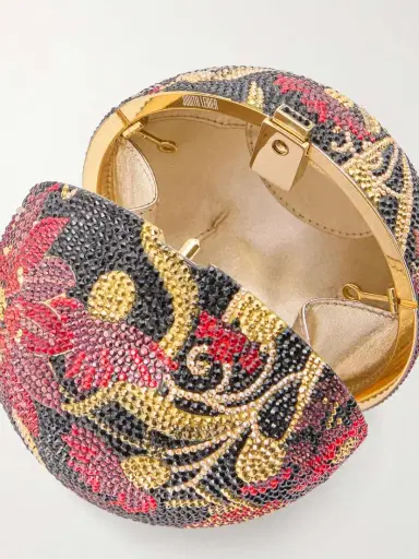 Judith Leiber Couture Lillian Crystal-embellished Gold-tone Clutch | Thumbnail 6 Judith Leiber Couture Lillian Crystal-embellished Gold-tone Clutch | Thumbnail 6