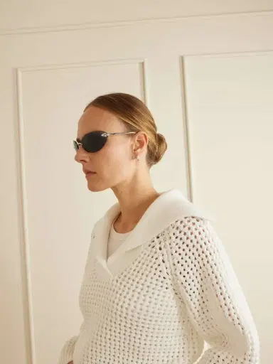 Cartier Eyewear Panthère De Cartier Rimless Cat-eye Silver-tone Sunglasses | Thumbnail 4 Cartier Eyewear Panthère De Cartier Rimless Cat-eye Silver-tone Sunglasses | Thumbnail 4