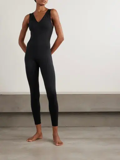 Eres Devi Tulle-trimmed Stretch-jersey Jumpsuit | Thumbnail 3 Eres Devi Tulle-trimmed Stretch-jersey Jumpsuit | Thumbnail 3
