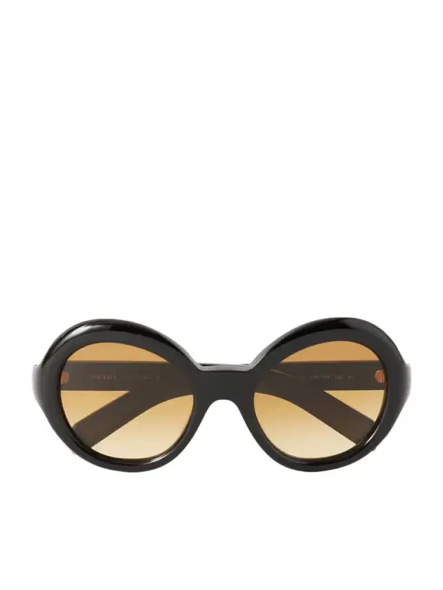 PRADA EYEWEAR Round-frame Acetate Sunglasses