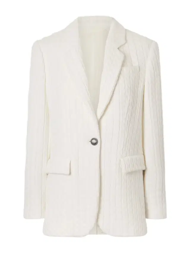 Cable-knit Cotton Blazer