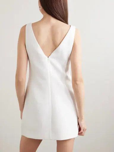Self-Portrait Appliquéd Embellished Crepe Mini Dress | Thumbnail 3