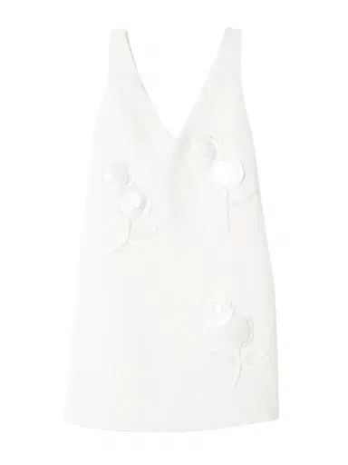 Self-Portrait Appliquéd Embellished Crepe Mini Dress | Thumbnail 1