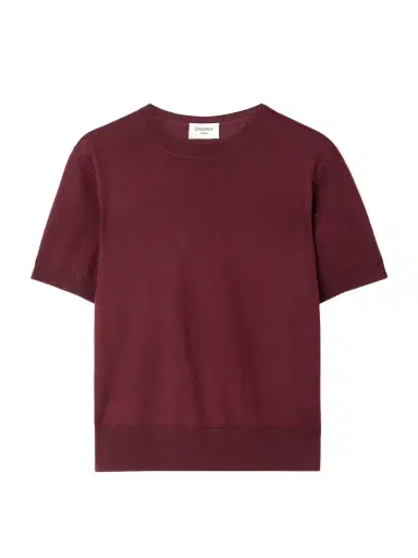 Saint Laurent Wool, Cashmere And Silk-blend Top | Thumbnail 1 Saint Laurent Wool, Cashmere And Silk-blend Top | Thumbnail 1