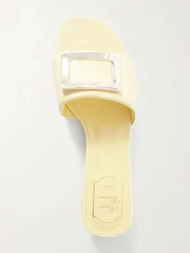 Roger Vivier 20 Buckled Padded Leather Mules | Thumbnail 6 Roger Vivier 20 Buckled Padded Leather Mules | Thumbnail 6