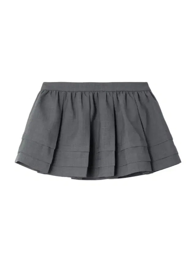 Tiered Grain De Poudre Mini Skirt