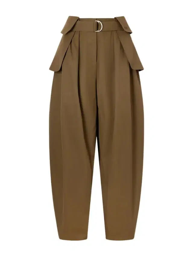 Belted Pleated Cotton And Silk-blend Wide-leg Pants
