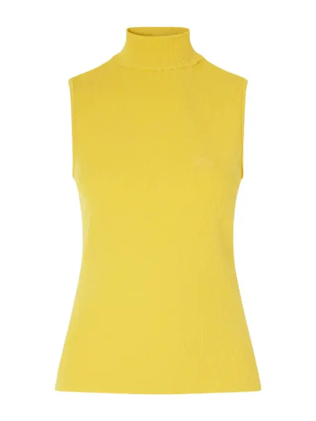 Loewe Logo-embroidered Ribbed-knit Turtleneck Top