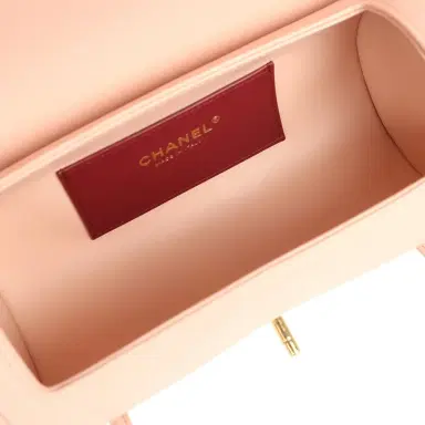 Chanel Chanel Preppy Coco Bowling Bag Light Pink Shiny Caviar Brushed Gold Hardware | Thumbnail 8 Chanel Chanel Preppy Coco Bowling Bag Light Pink Shiny Caviar Brushed Gold Hardware | Thumbnail 8