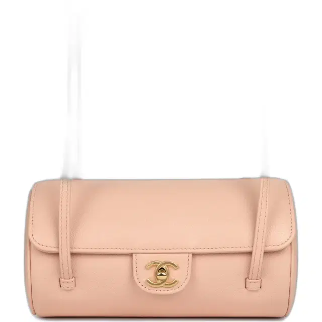 Chanel Chanel Preppy Coco Bowling Bag Light Pink Shiny Caviar Brushed Gold Hardware