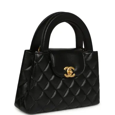 Chanel Chanel Small Kelly Shopper Black Shiny Aged Calfskin Brushed Gold Hardware | Thumbnail 2
