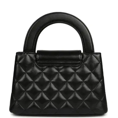 Chanel Chanel Small Kelly Shopper Black Shiny Aged Calfskin Brushed Gold Hardware | Thumbnail 4