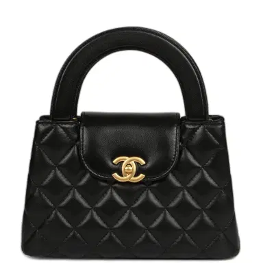 Chanel Chanel Small Kelly Shopper Black Shiny Aged Calfskin Brushed Gold Hardware | Thumbnail 1