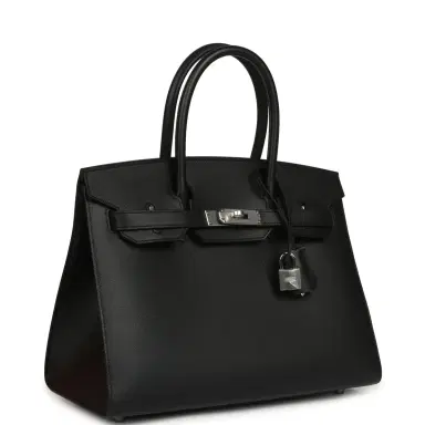 HERMÈS Hermes Birkin Sellier 30 Black Madame Palladium Hardware | Thumbnail 2 HERMÈS Hermes Birkin Sellier 30 Black Madame Palladium Hardware | Thumbnail 2