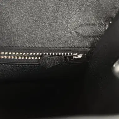 HERMÈS Hermes Birkin Sellier 30 Black Madame Palladium Hardware | Thumbnail 9 HERMÈS Hermes Birkin Sellier 30 Black Madame Palladium Hardware | Thumbnail 9