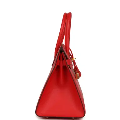 HERMÈS Hermes Birkin Sellier 30 Rouge de Coeur Madame Gold Hardware | Thumbnail 3